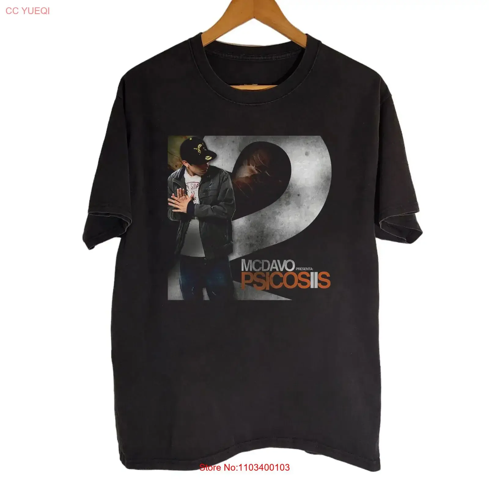 Camiseta de Algodón Negra MC Davo WARZONE FREESTYLE, Tallas Completas S-5XL, H267, Estilo Vintage Lavado, Cómoda, Versátil y Elástica