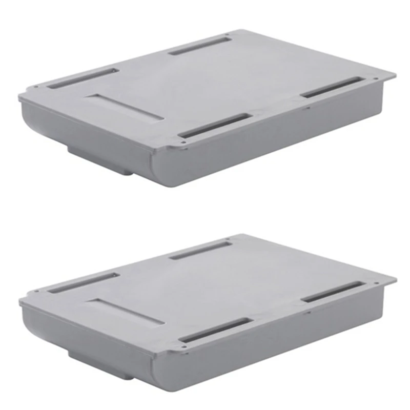 2 Pcs Under-Desk Drawer Storage Box Self-Adhesive Desk Drawer Office School Home -Up  Desk Drawer