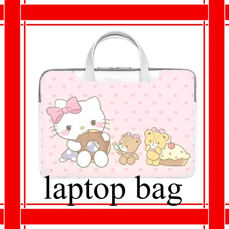 

Waterproof Computer Bag Hello Kitty Laptop Bag Cute Large Capacity Tablet Organizer Cartoon Handbag Laptop Case 17 13 14 17 16in
