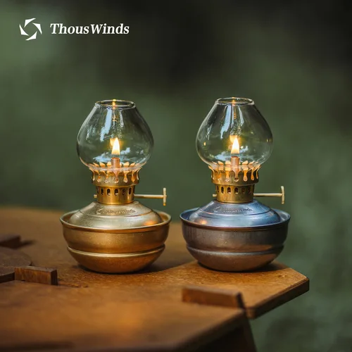 Imagen 1 del producto ThousWinds Luminara Mini lámpara de aceite linterna de Camping a prueba de viento 20h larga vida de iluminación luz Retro portátil Camping al aire libre senderismo