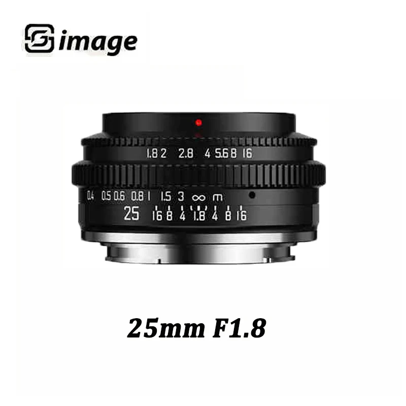 

SGimage 25mm F1.8 APS-C Wide Angle Camera Lens Large Aperture Fixed Focus Lens For Sony E/Fujifilm X /Canon EF-M/Micro 4 3 Mount