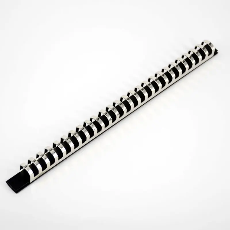 5Pcs A4/A5/B5 Metal Binding Clips Sliver Black Slider Loose-Leaf Spiral Notebook Binder Rings 6/20/26/30 Hole Scrapbook Storage