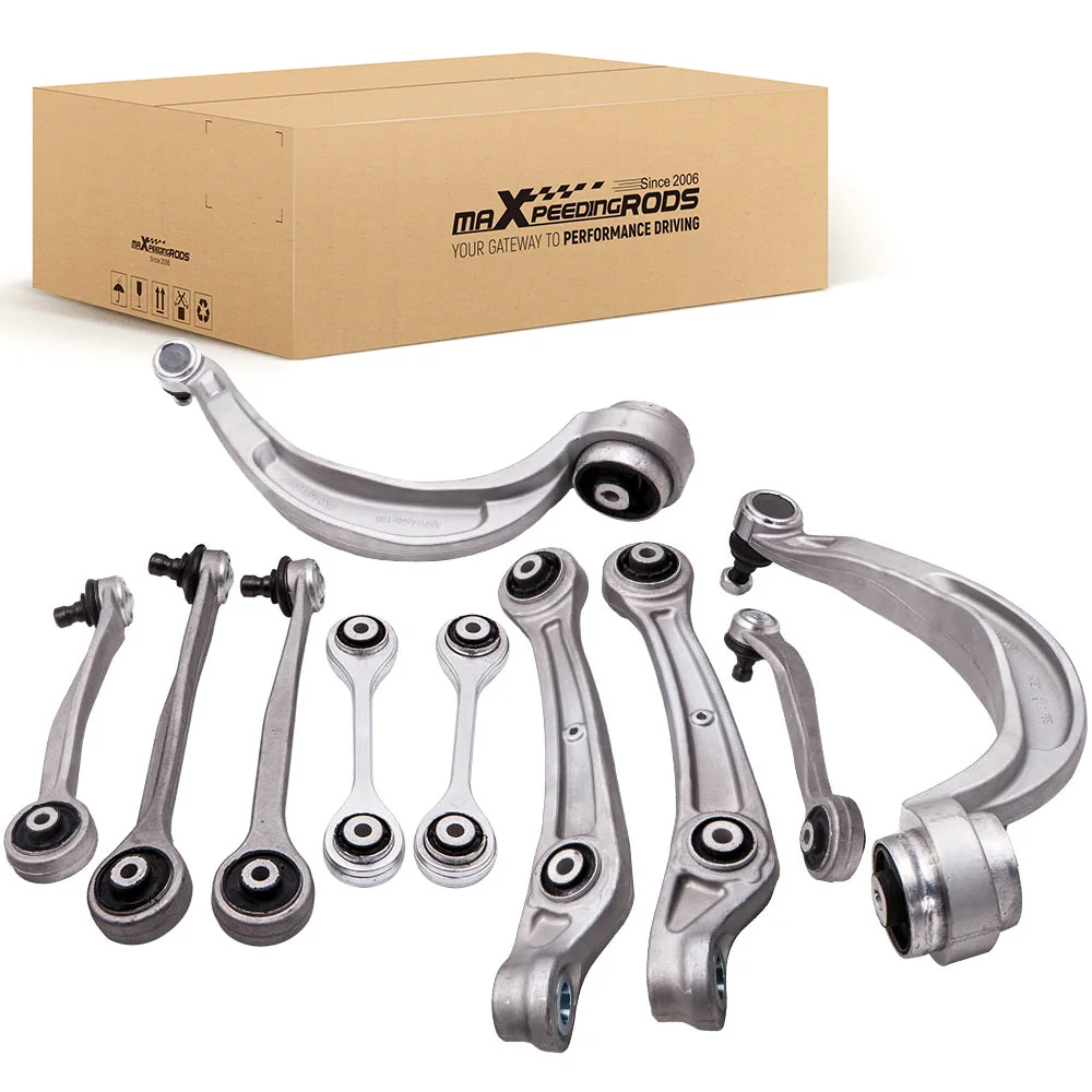 MaXpeedingrods Front Suspension Upper Lower Wishbone Arms Links Kit For AUDI Q5 A4 A5 S4 S5 RS4 RS5 2009-2016