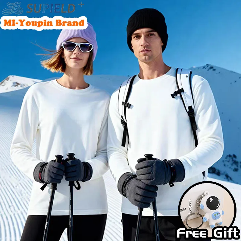 SUPIELD High Performance Warm Base Women`s Shirt 5A Antibacterial T-shirt Sweat Absorbing Men`s Shirt Long-sleeve Top