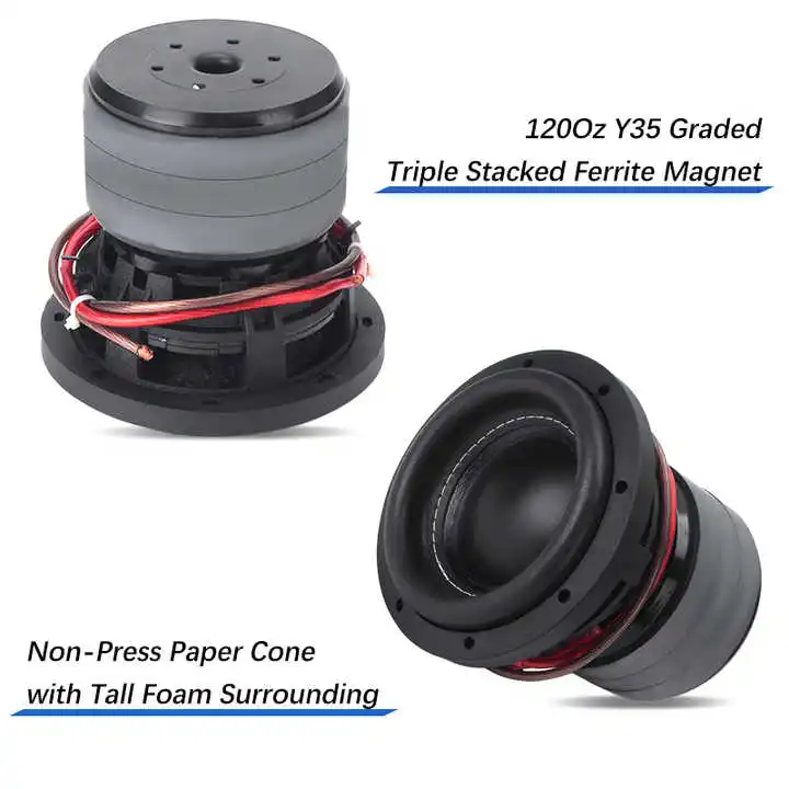 4 Ohm Active/Passive DJ Bass Subwoofer Speaker Accessories Neodymium Original Equipment Dual Magnetic Fifty Core Car DC 12V