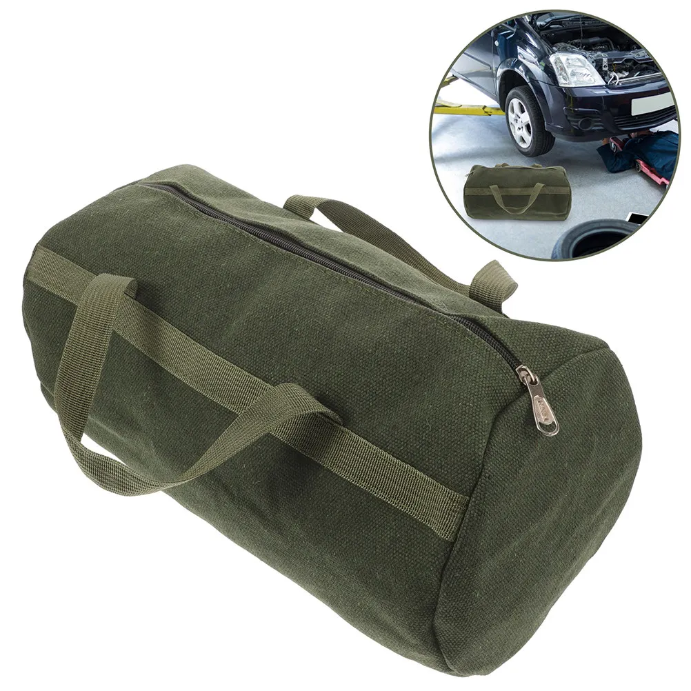 

Прочная сумка для инструментов из плотного холста, большая вместимость, с одним плечевым ремнем, для электриков, механиков, ремонта бытовой техники и DIY