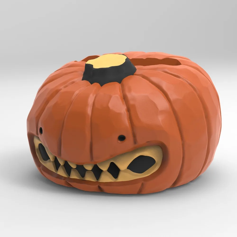 Halloween Pumpkinn Tissue Box Gnash Model Toy Pumpkin Paper Storage Box Decorative Collectible Pumpkin Ornament Decoration