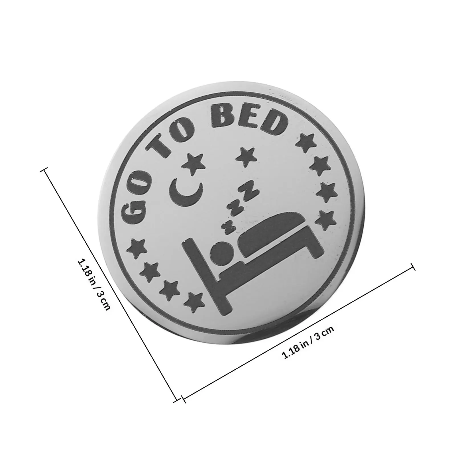 Creative Double Sided Stainless Steel Decision Coin Cartoon Pattern Funny Metal Making Coin for Collection Display Case