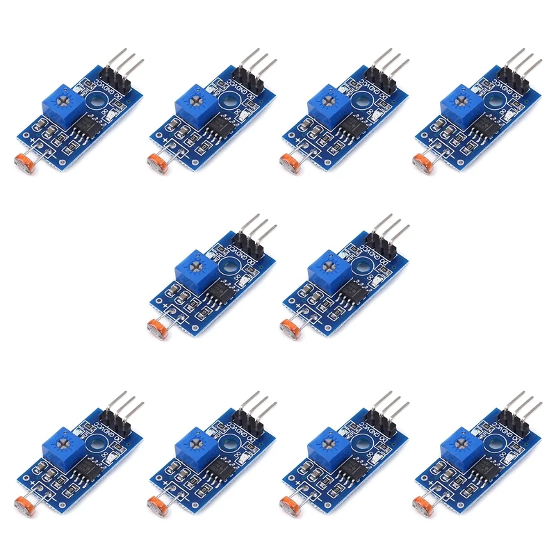 

5MM LDR Photosensitive Sensor Module Sensor Module Digital Light Detection LM393 3 Pins For Arduino