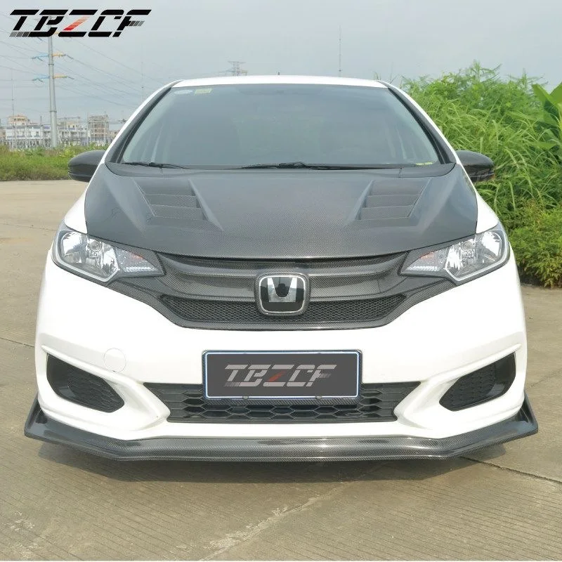 

Car styling For Honda Jazz Fit GK5 2014-2018 Carbon Fiber Headlight Eyelid Eyebrow Decorative Cover Trim Auto Accessories