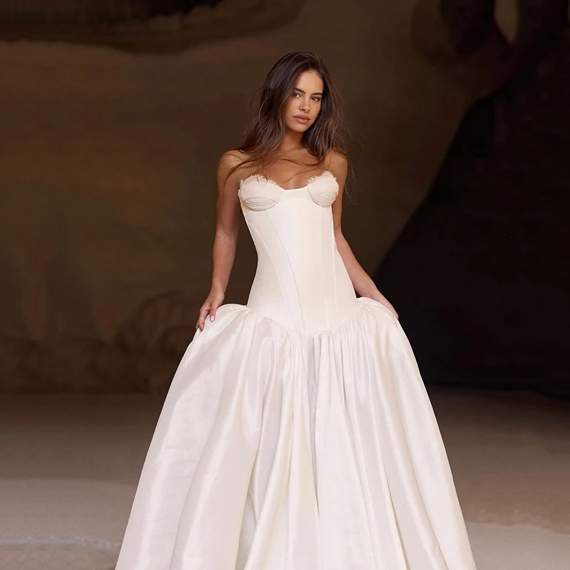 

Eightree Princess Long A-Line Wedding Dresses Sweetheart Lace Floor Length Bridal Dress Women Wedding Ball Prom Gowns Customized