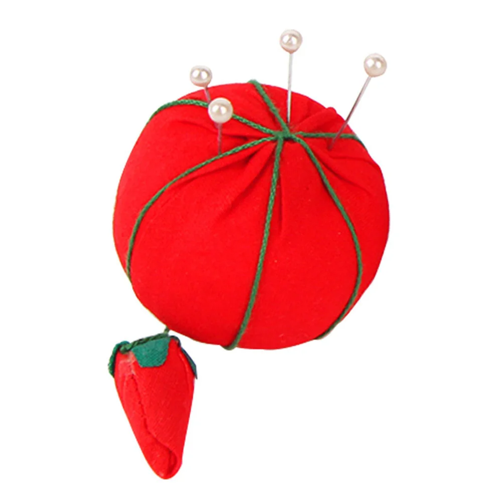 1PC Lovely Tomato Ball Shape Needle Pincushion Sewing Tool Accessories DIY Pin Cushion Holder Needlework Needle Storage