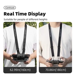 Correa de cordón ajustable para el cuello, accesorios de control remoto con hebilla, Compatible con control DJI MINI 3/4 PRO/Air 3/RC-N2