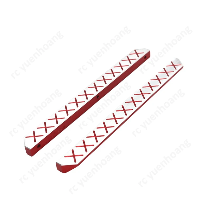1Set Scala 1/12 Modello di Auto Sinistra Destra Pedali Simulazione In Alluminio Decorare Accessori di Aggiornamento per MJX H12Y/H12Y + RC Crawler