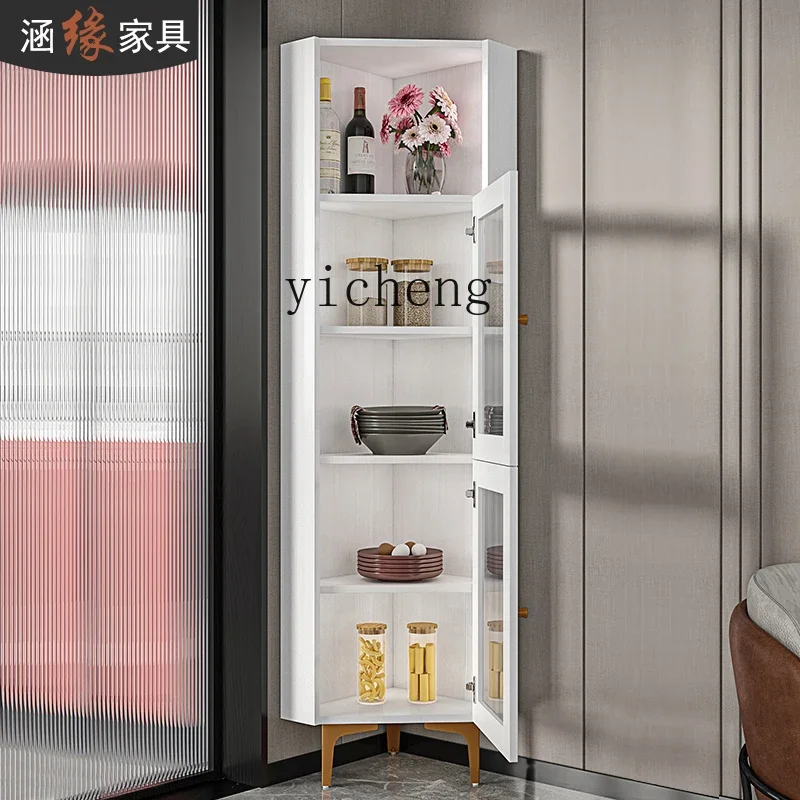 X5-18light luxury triangle corner cabinet corner storage side cabinet living room corner locker multi-function