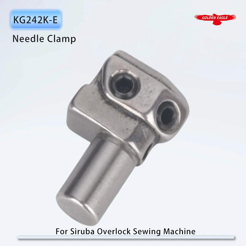 KG242K-E Needle Clamp For Siruba 747K-512M1 514M2 Overlock Sewing Machine Accessories 4 thread 700K Parts Gauge Set