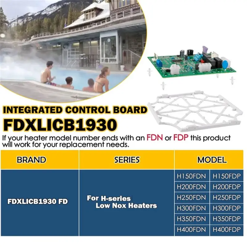 B48B-FDXLICB1930 FD Integrated Control Board Replacement Kit For Hayward Universal H-Series Low Nox Pool Heater