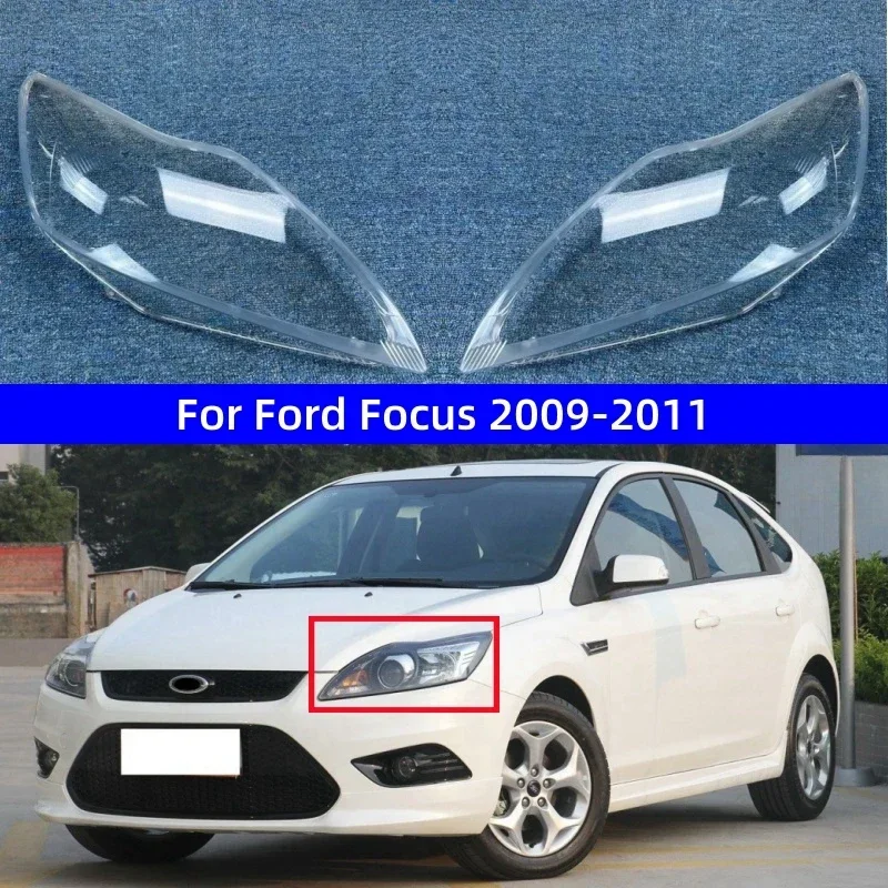 

Для Ford Focus 2009 2010 2011, Articulos Para Autos, замена прозрачных фар ПК, стеклянные автомобильные фары, корпус