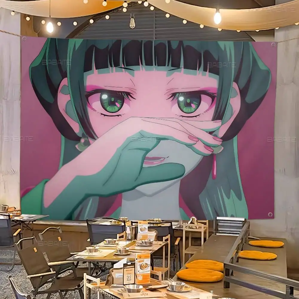 Popular Anime The Apothecary Diaries Retro Flags Multiple Choice Living Studio Booth Interior Decoration Banner