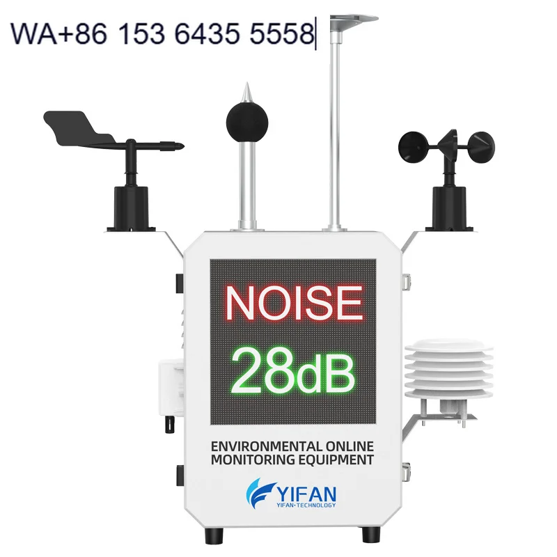 Automatic Meteorological Environmental Monitor Noise Wind Speed and Direction PM2.5 PM10 Temperature and Humidity