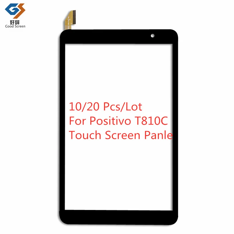 Black 10Pcs 8Inch New For Positivo T810C Tablet Capacitive Touch Screen Digitizer Sensor External Glass Panel T810C