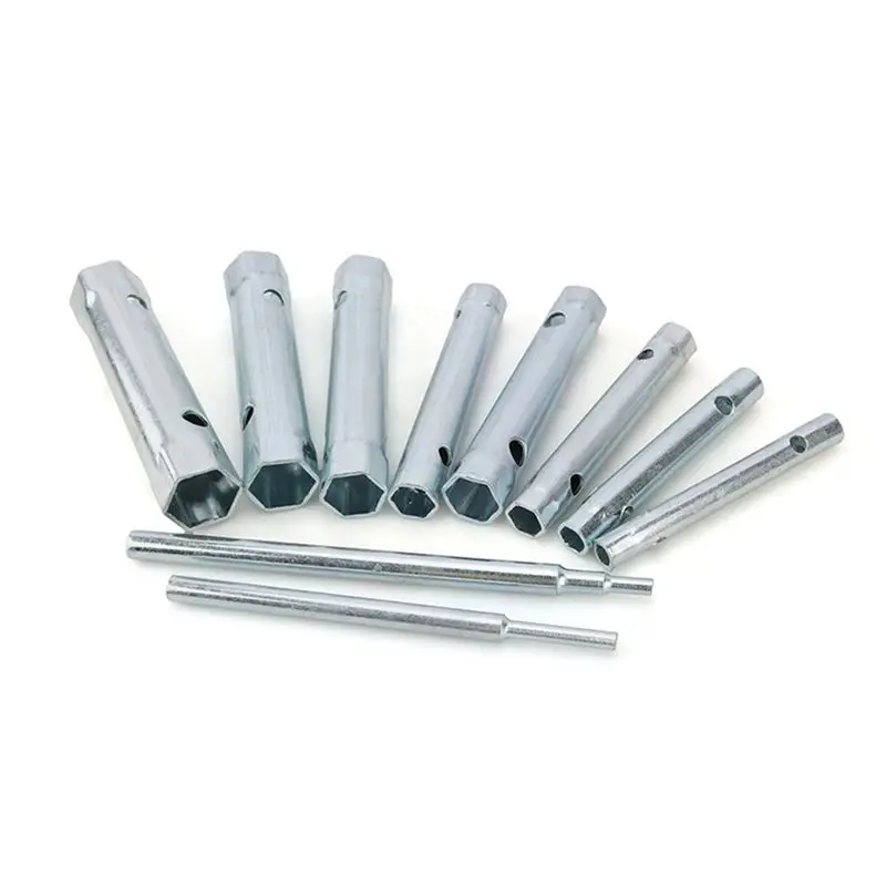 A84E-10PCS Double-Headed Wrench Socket Plumber's Back Nut Spark Plug Wrench Set Extends Spark Plug Wrench By 6-22Mm Silver