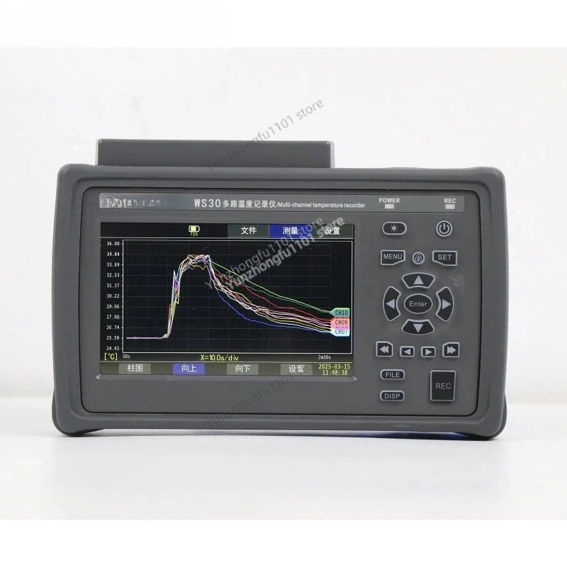 10‑Channel Handheld Temperature Data Logger Thermocouple Pt100 RTD Voltage Current Multi‑Signal Data Acquisition Recorder