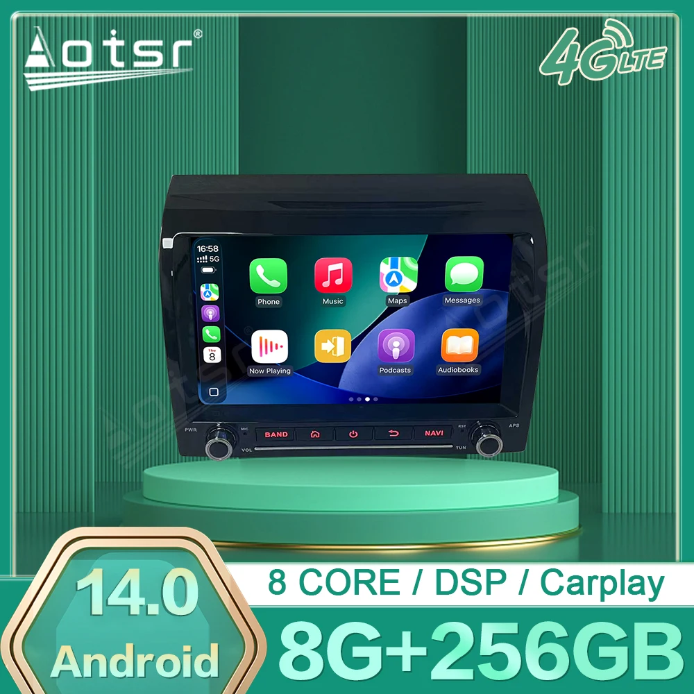 For Fiat Ducato 2021 8 Inch Original Style In-Dash Car Radio GPS Navigation Carplay Android Auto Plug & Play Upgrade
