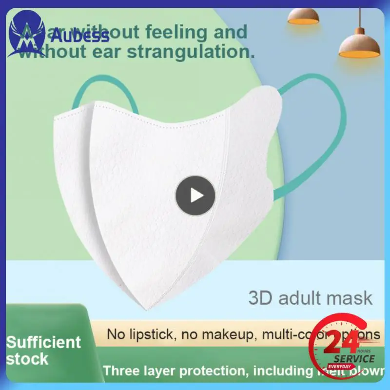 Breathable Mask Disposable High Quality Three-dimensional Comfortable Wear Adjustable Mask Printed Mask Protective Equipment