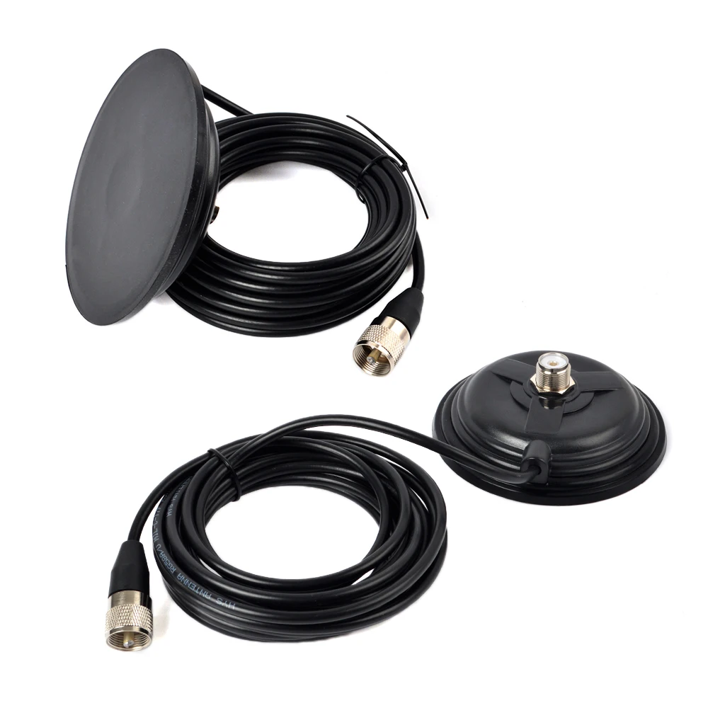 Antenna Magnet Mount Magnetic Base with Coax RG58 Cable PL259 Connector for Mobile Ham Radio Antenna