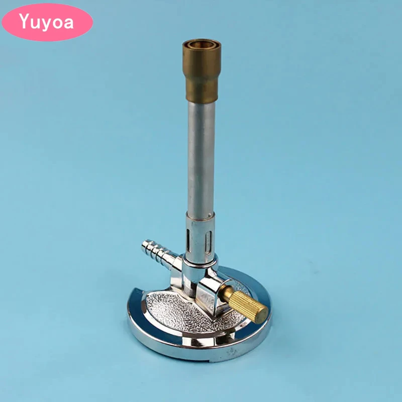 4pcs Dental Lab Gas Bunsen Burner High-quality Nickel-plated Die-Cast Zinc Bases Single Tube Gas Light