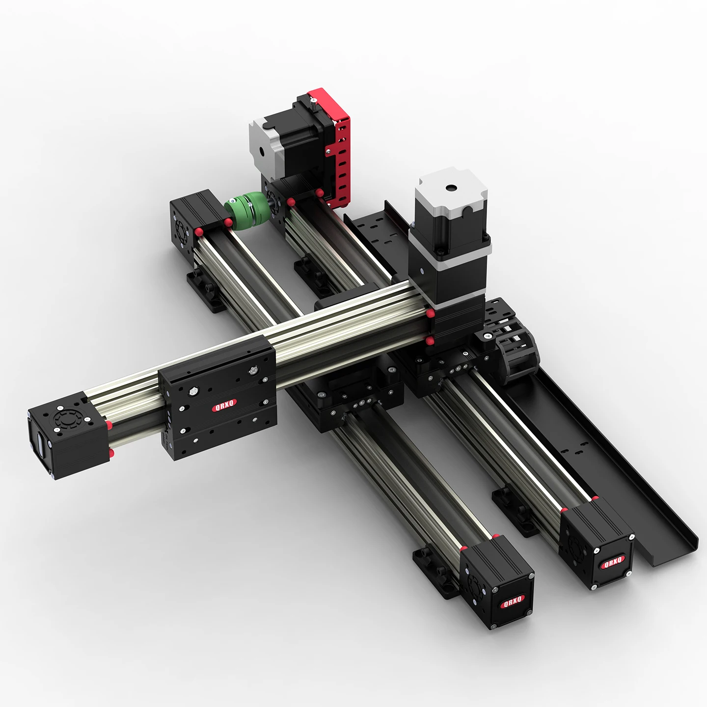 Gantry Robot 2 Axis Table Linear Motion XY Stage  Router Motorized Belt Guide Rail With Stepper Motor