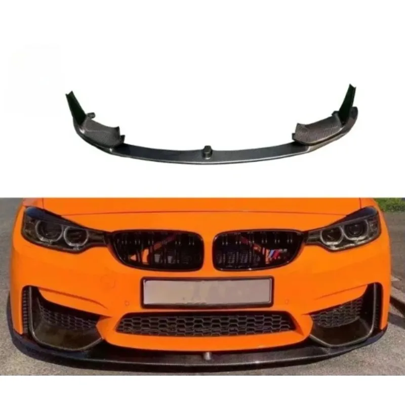 Dry Carbon Fiber MP Style FRONT LIP Corner Wcrapping Spoiler Rear Lip For BMW M3 M4 F80 F82 2014-2020 Car Accessories