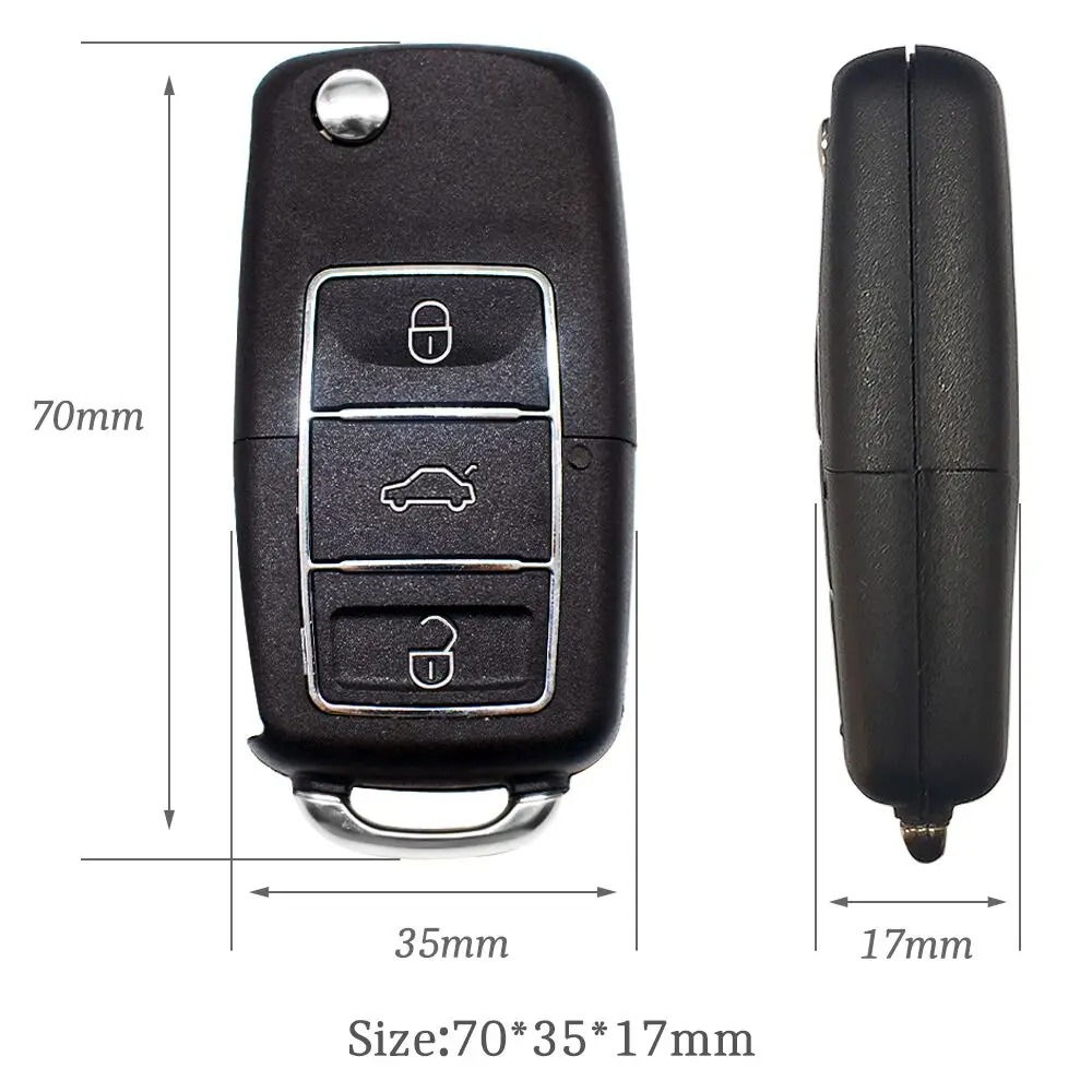 Car Remote Control Appearance 433mhz Self-copy for Garage Gate Door 433.92mhz Fixed Learning Code Clone Key Duplicator Keychain