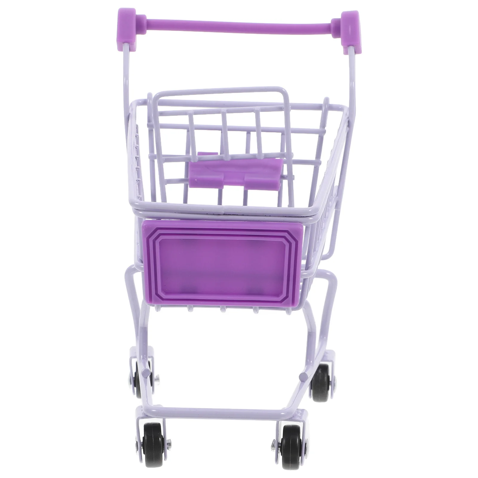 سلة تسوق صغيرة متعددة الوظائف عربة تسوق معدنية مصغرة للأطفال عربة يد ديكور صغيرة للسوبر ماركت #4
