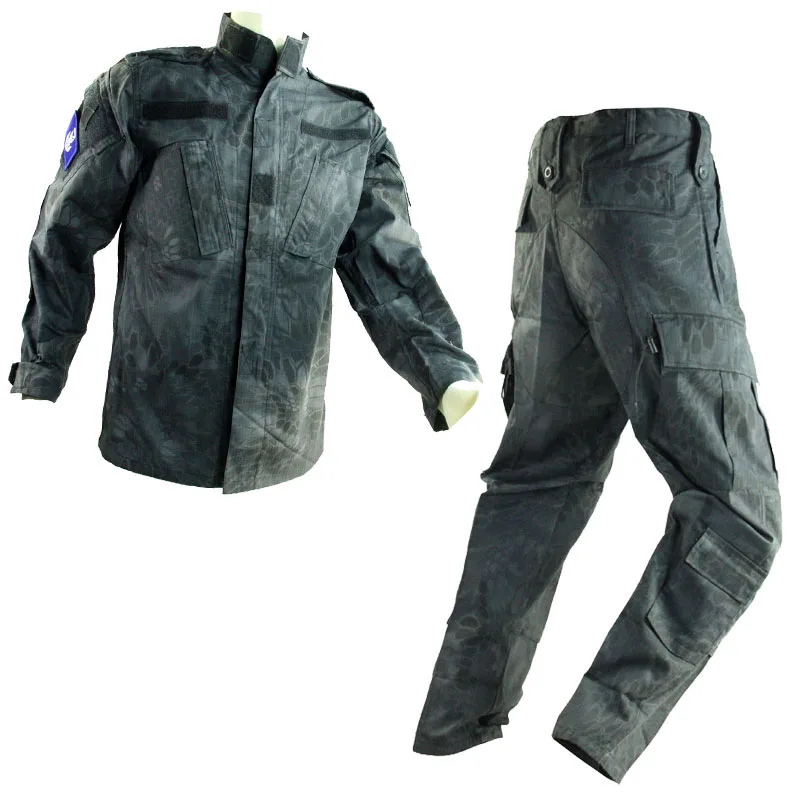 ACU European And American Size Combat Suit Black Python TYP Overpants Suit