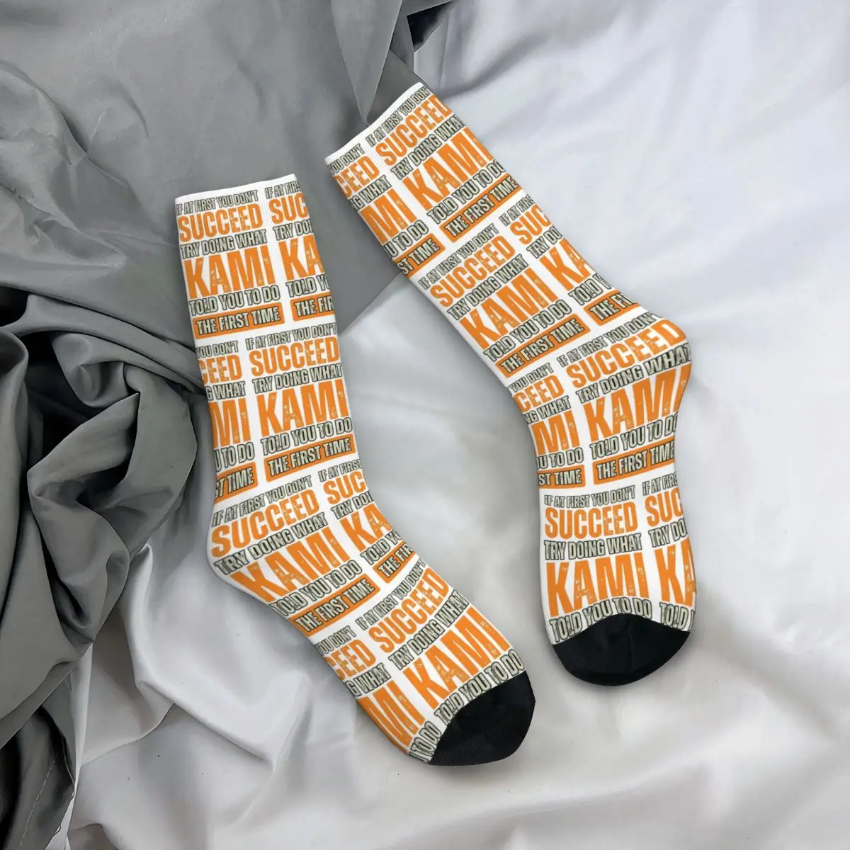 Calcetines personales Kami Harajuku, medias Súper suaves, calcetines largos para todas las estaciones, accesorios para Unisex, regalo de cumpleaños