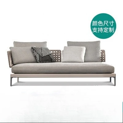 Factory Direct 2026 Modern Outdoor Courtyard Sofa Teak Rattan Chair Waterproof And Sunscreen Terrace Balcony Leisure Seat Combin