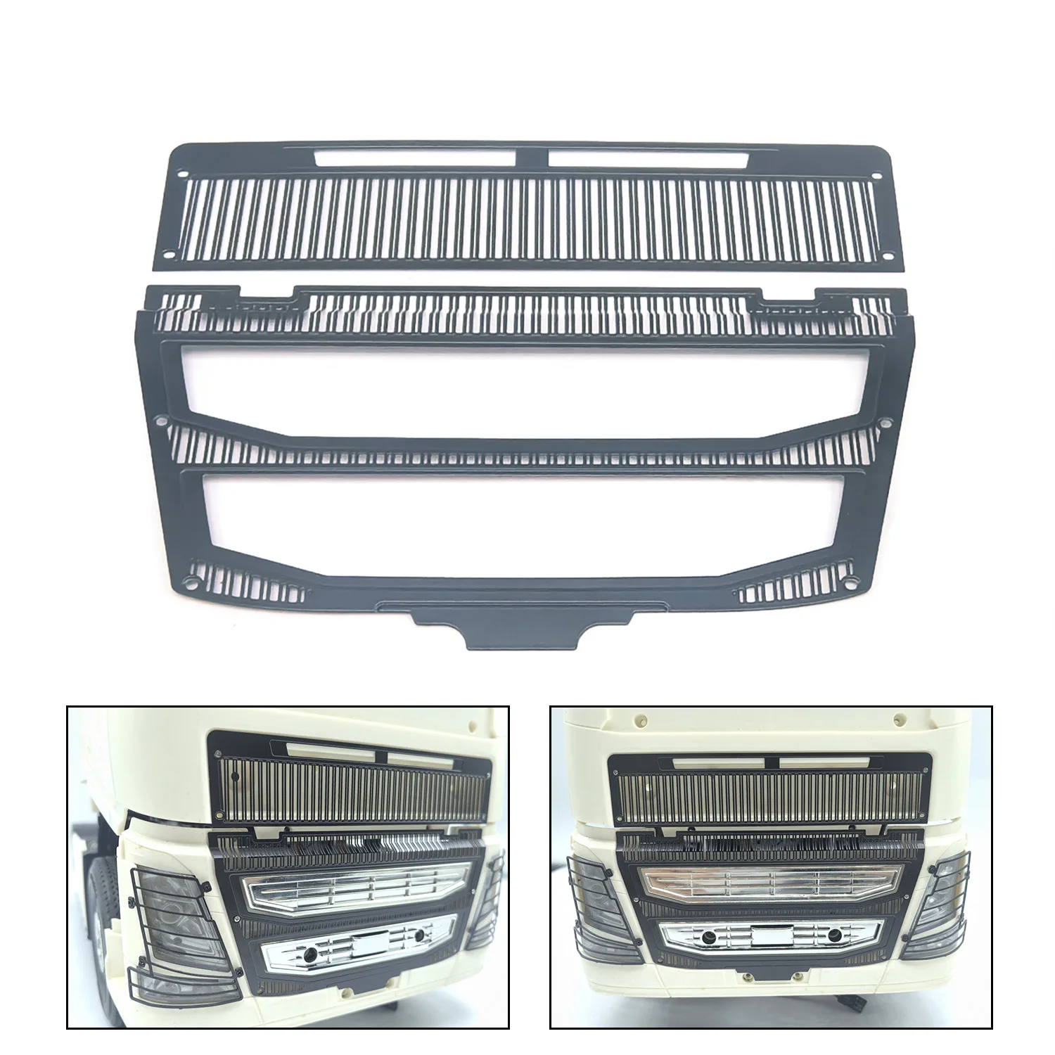 

Spare Part Pre Bending Metal Cab Grille for 1:14 DIY TAMIYA RC Tractor Truck FH16 56375 Controlled Timber Lorry 56360 56362 Toy