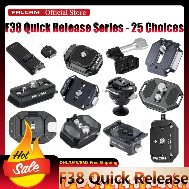 

F38 Quick Release Series Falcam Official for DJL Camera Stabilizer Multi-Functional Ball Head Dual Screw PD Plate Kit 25 Choices