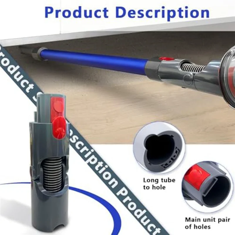 

Адаптер A24F для Dyson V15 V11 V10 V8 V7, адаптер с низким вылетом для Dyson, шарнирный адаптер для пылесоса Dyson, аксессуары