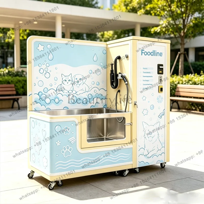 Self Service Pet Bathing Machine Automatic Shampoo Foam Rinsing System Commercial Dog Wash Equipment Customized