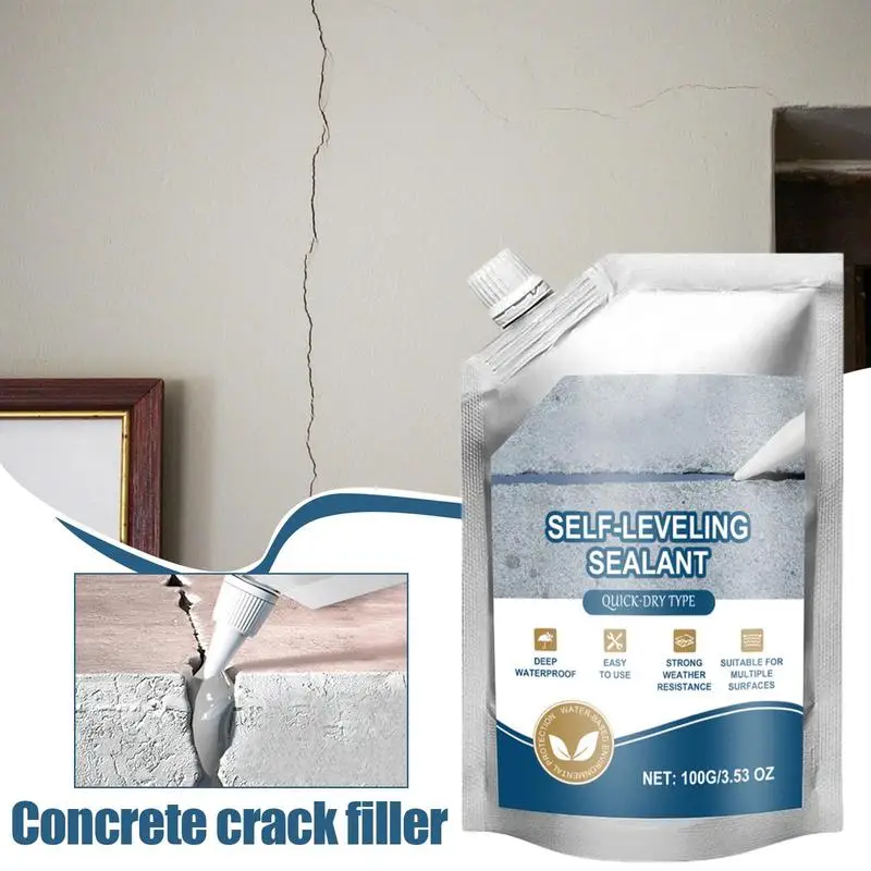 Caulking Glue 100g Wall Ground Gap Quick Drying Crack Resistant Gap Filling Glue Slab Concrete Crack Waterproof Repair Sealant