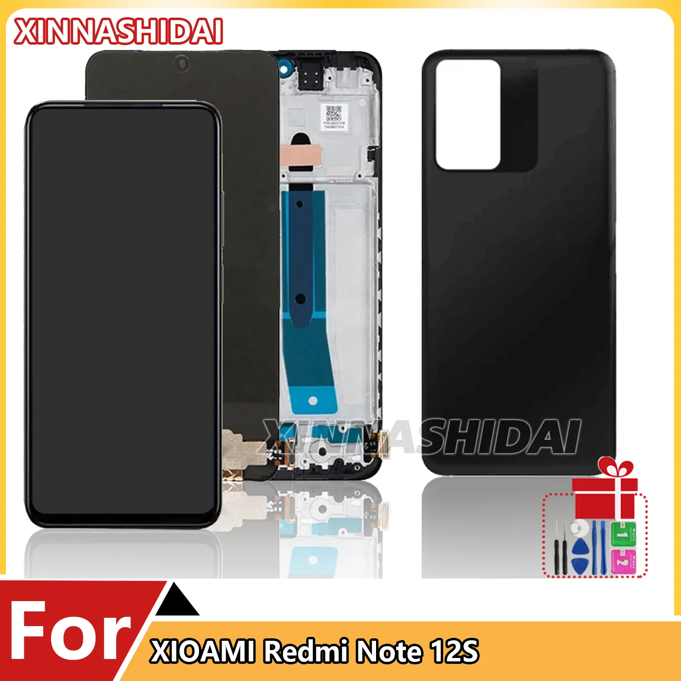 Super AMOLED Screen For 2303CRA44A 23030RAC7Y 2303ERA42L For Xiaomi Redmi Note 12S Display Touch Screen Digitizer Panel Assembly