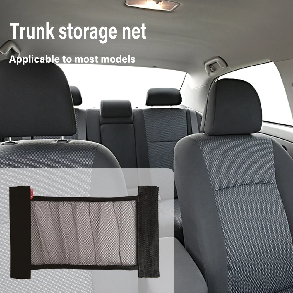 

Car Back Rear Trunk Storage Net Seat Back Bag Elastic Storage Bag Pocket Trunk Seat Elastic Organizer for Car Stowing Tidying