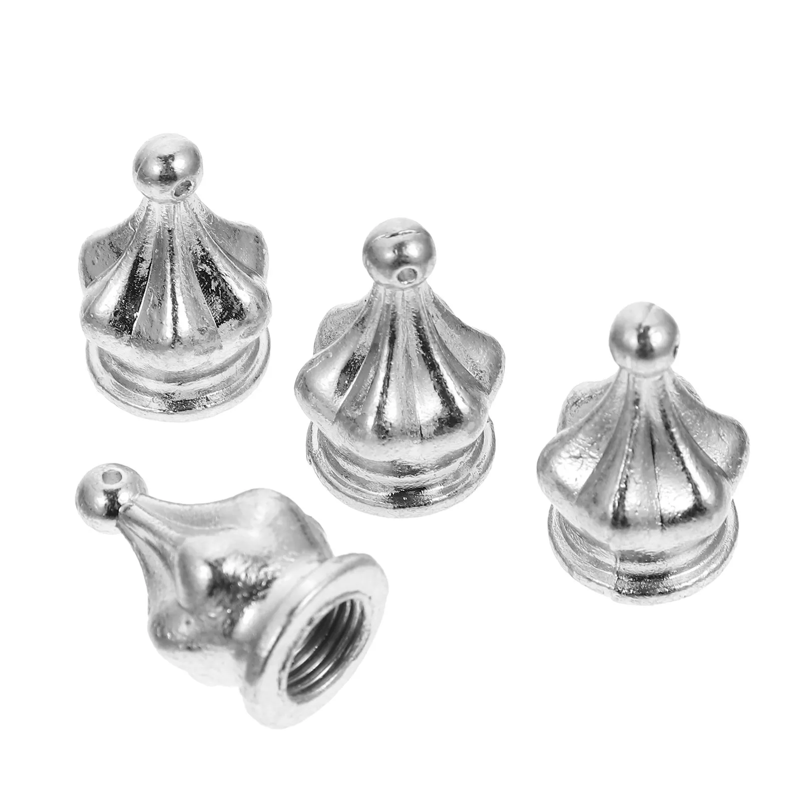 4Pcs Lamp Finial Zinc Alloy High Quality Light Knob Decor Suitable for Table Floor Lamps Crystal Lampshade Holder Lamp