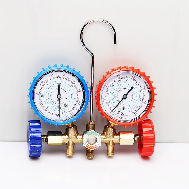 536G refrigerant pressure gauge refrigerant double gauge valve tool set car air conditioner fluoride meter