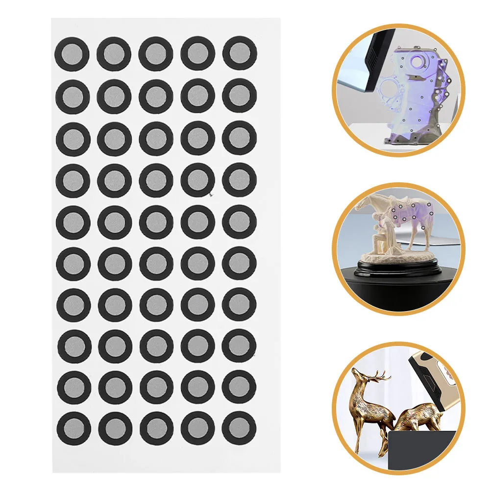 1100Pcs 3D Scanner Marking Points High-Visibility Reflective Film Reusable Tracking Dots for Accurate Positioning Calibration 3D