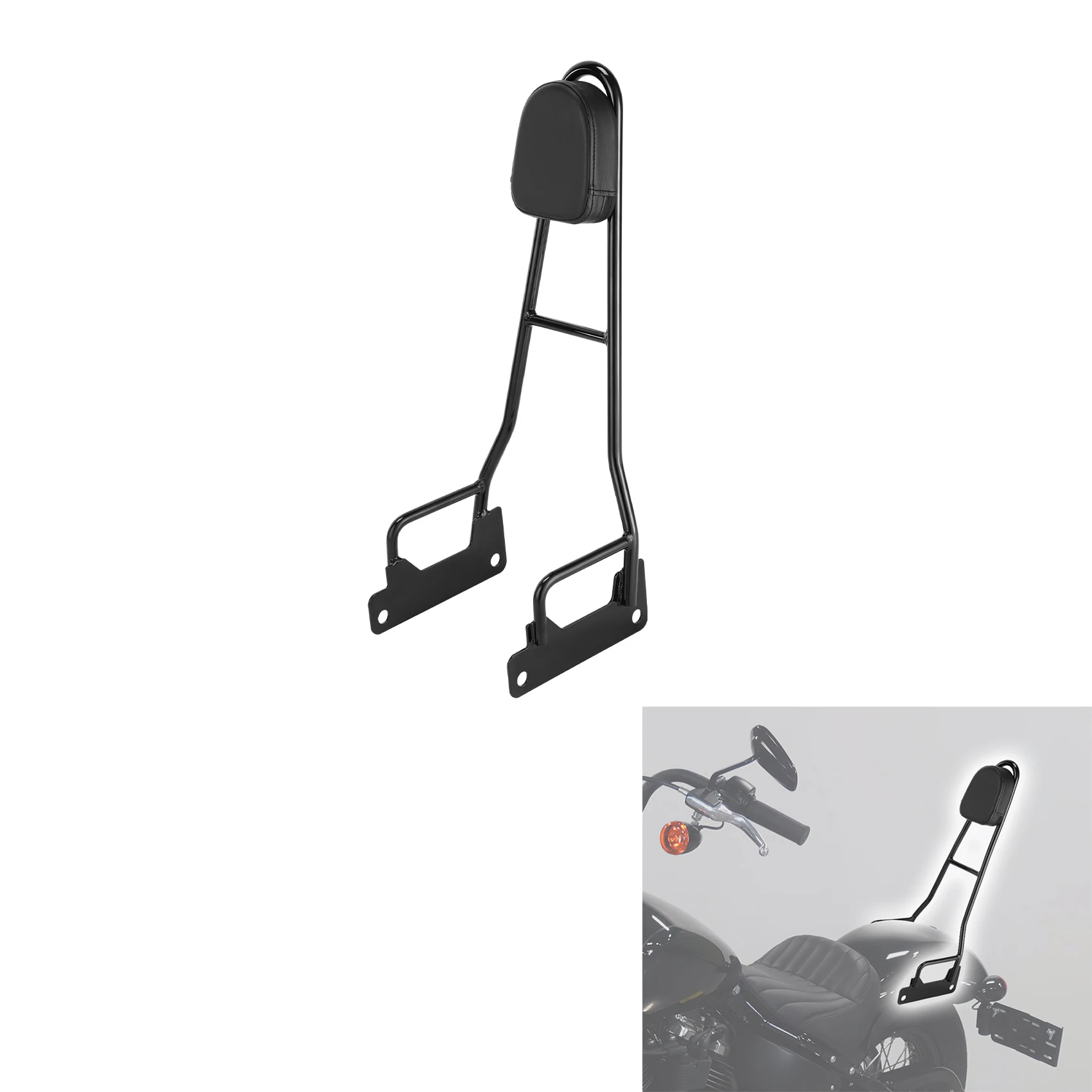 

Sissy Bar Rear Passenger Backrest For Harley Street Bob 2018-2024 2020 2022 Motorcycle Accessories