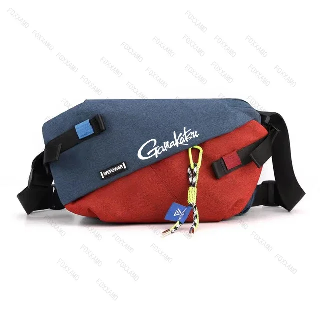 Gamakatsu Nylon Panelled Waist Packs 2024 New Brand Unisex Chest Pack Casual Outdoor Travel Crossbody Bag Men Wasit Belt Bags